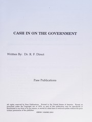 Cover of Cash in on the government by R. F. Direct