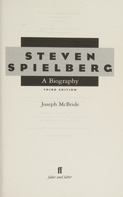 Cover of Steven Spielberg by Joseph McBride