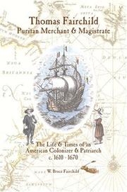 Cover of Thomas Fairchild by W. Bruce Fairchild