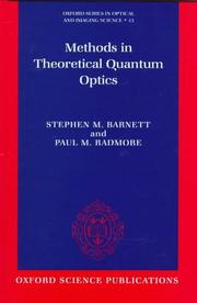 Cover of Methods in theoretical quantum optics by S. M. Barnett