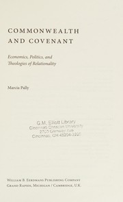 Cover of Commonwealth and covenant by Marcia Pally