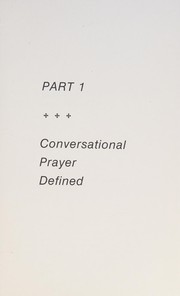 Cover of Teaching conversational prayer by Rosalind Rinker