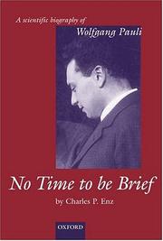 Cover of No time to be brief by Charles P. Enz