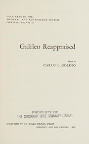 Front cover of Galileo reappraised by Carlo Luigi Golino