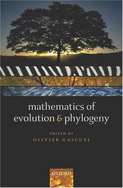 Front cover of Mathematics of Evolution and Phylogeny by Olivier Gascuel