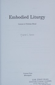 Cover of Embodied Liturgy by Frank C. Senn