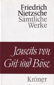 Front cover of Jenseits von Gut und Böse / Zur Genealogie der Moral by Friedrich Nietzsche