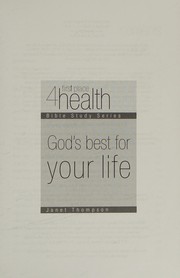 Cover of God's best for your life by Janet Thompson