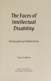 Cover of The faces of intellectual disability by Licia Carlson