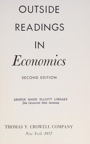 Front cover of Outside readings in economics by Arleigh Porter Hess