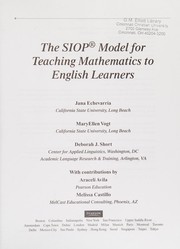 Front cover of The SIOP model for teaching mathematics to English learners by Jana Echevarria