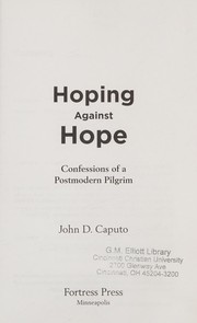 Front cover of Hoping against hope by John D. Caputo