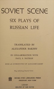 Cover of Soviet scene by Alexander Bakshy