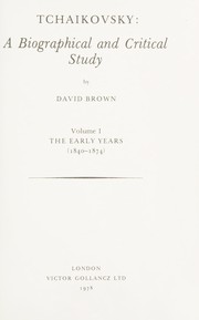 Cover of Tchaikovsky by David Brown