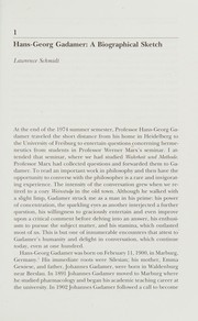 Cover of Gadamer's century by Hans-Georg Gadamer