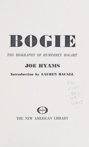 Cover of Bogie by Joe Hyams