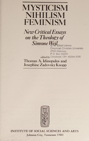 Front cover of Mysticism, Nihilism, Feminism by Thomas A. Idinopulos