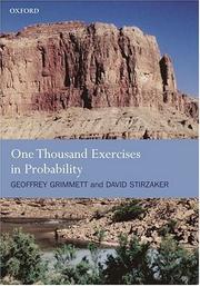 Cover of One thousand exercises in probability by Geoffrey Grimmett