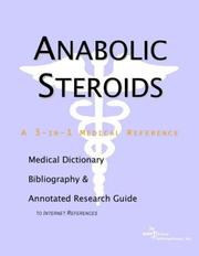 Front cover of Anabolic Steroids - A Medical Dictionary, Bibliography, and Annotated Research Guide to Internet References by ICON Health Publications