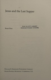 Front cover of Jesus and the Last Supper by Brant Pitre