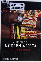 Front cover of A history of modern Africa by Richard J. Reid