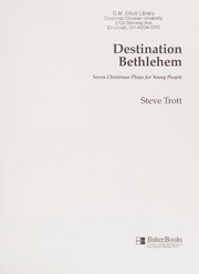 Cover of Destination Bethlehem by Steve Trott
