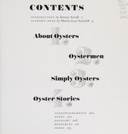 Cover of Oysters by Jeremy Sewall