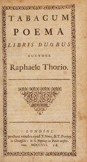Cover of Tabacum by Raphael Thorius
