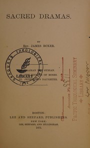 Cover of Plays by James Boxer