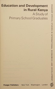 Front cover of Education and development in rural Kenya by Lewis Brownstein