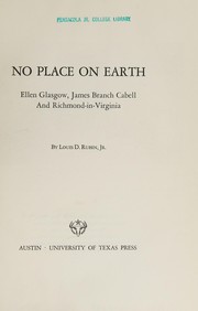 Cover of No place on earth by Louis Decimus Rubin