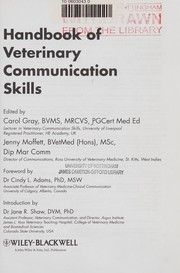 Front cover of Handbook of veterinary communication skills by Carol Gray