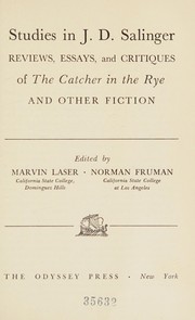 Front cover of Studies in J. D. Salinger: reviews, essays, and critiques of The catcher in the rye, and other fiction by Marvin Laser