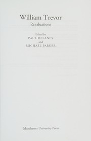 Cover of William Trevor by Paul Delaney