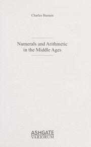 Front cover of Numerals and arithmetic in the Middle Ages by Charles Burnett