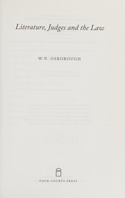 Cover of Literary Fragments in Judicial Remembrance by W. N. Osborough