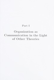 Cover of Organization As Communication by Steffen Blaschke