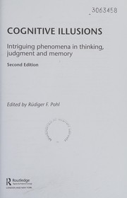 Cover of Cognitive Illusions by Rüdiger F. Pohl