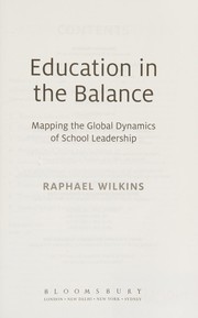 Front cover of Education in the balance by Raphael Wilkins