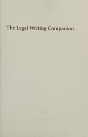 Front cover of The legal writing companion by Kristen E. Murray