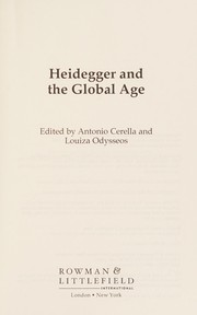 Cover of Heidegger and the Global Age by Odysseos CERELLA