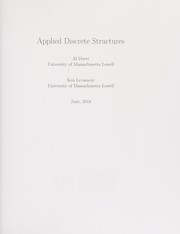 Cover of Applied Discrete Structures by Ken Levasseur