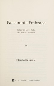 Cover of Passionate Embrace by Elisabeth Gerle