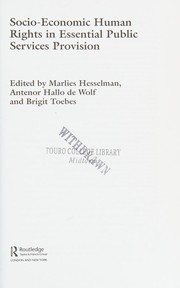 Front cover of Socio-Economic Human Rights in Essential Public Services Provision by Marlies Hesselman