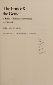 Front cover of The prince & the genie by John MacCombie
