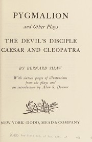 Front cover of Pygmalion and Other Plays (Caesar and Cleopatra / Devil's Disciple / Pygmalion) by George Bernard Shaw