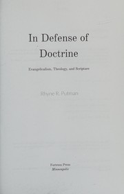 Front cover of In Defense of Doctrinne by Rhyne R. Putman