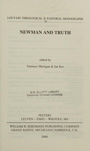Cover of Newman and truth by Terrence Merrigan