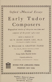 Cover of Early Tudor composers by William Henry Grattan Flood