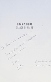 Front cover of Sharp Blue Search of Flame by Zilka Joseph